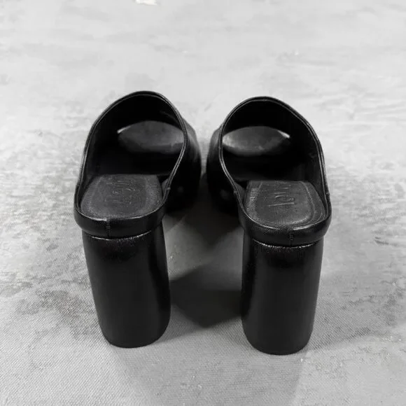 Aeyde Black Leather Platform Sandals Size EU 36, US 5 - Picture 4 of 8